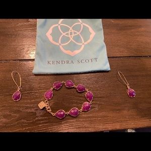 Kendra Scott Purple and Gold Jewelry